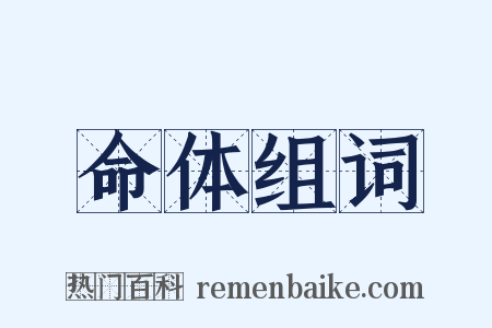 命体组词是什么意思的图片